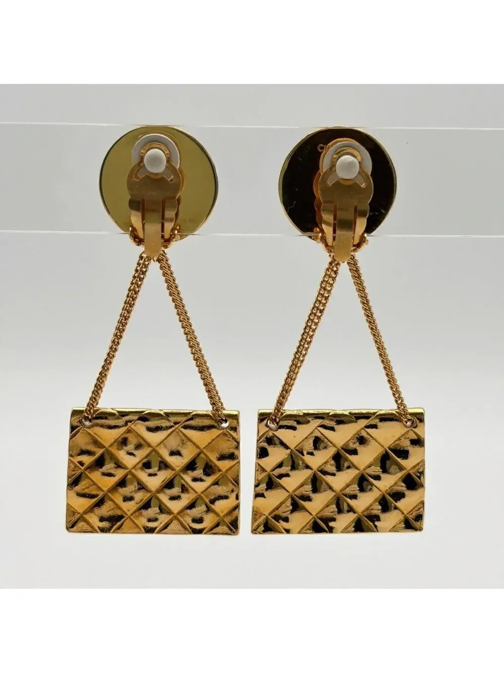 Chanel Cc Logo Clip-On Earrings Metal #357900C98B
